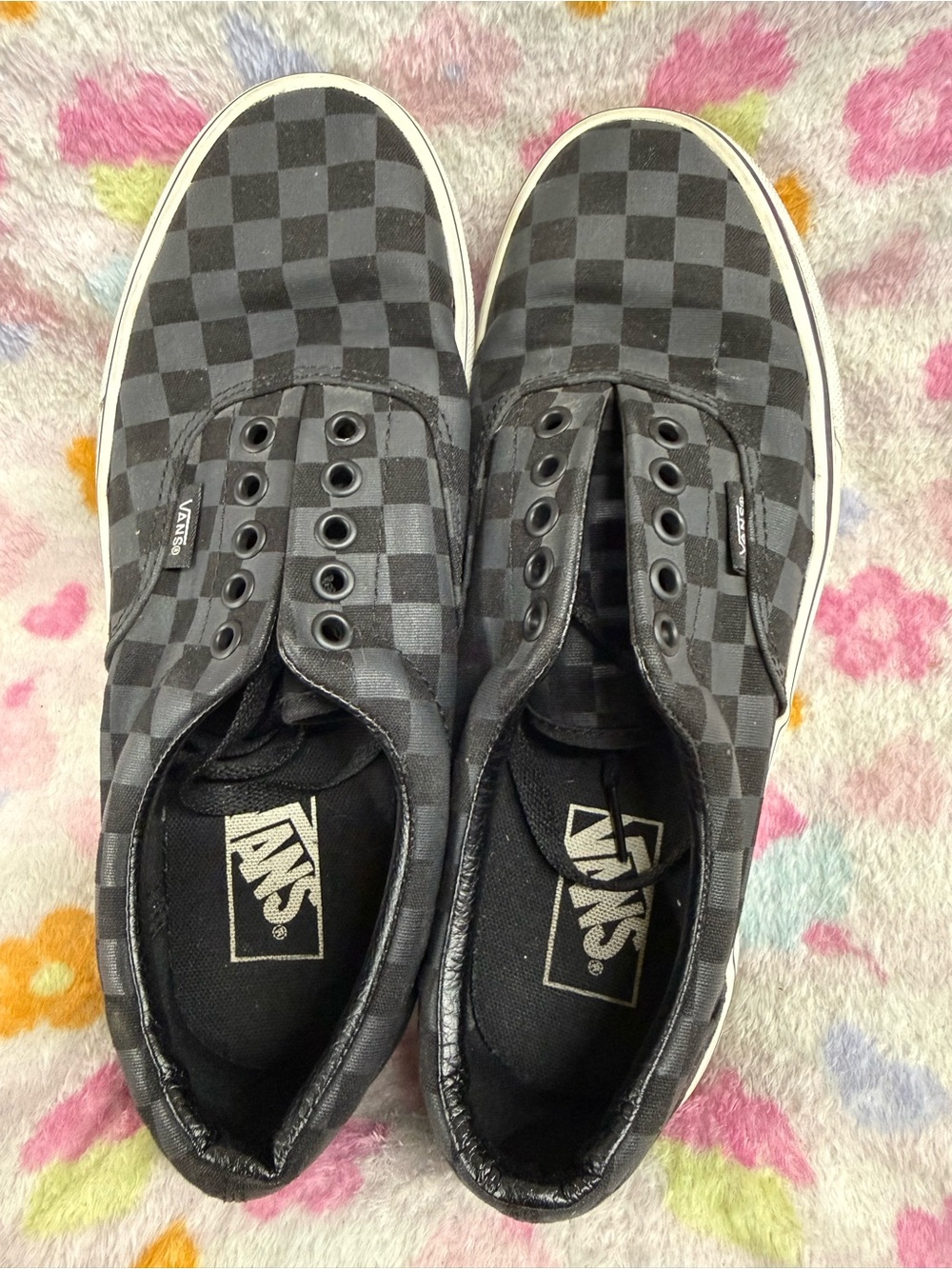 Vans Checkerboard Slip-On Sneaker - Black/Gray